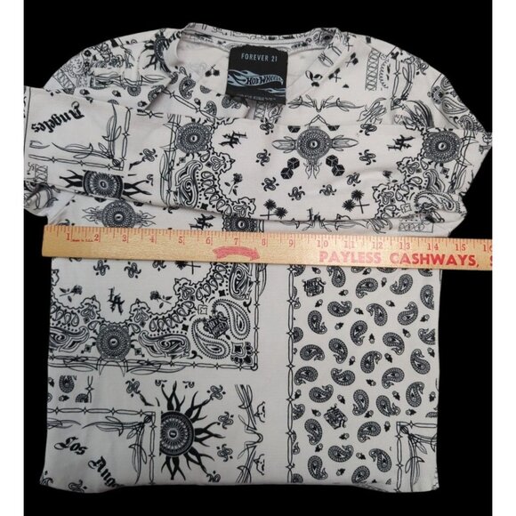 Hot Wheels Forever 21 Los Angeles Bandana SoCal Graphic Bodysuit M RARE!‎ - Picture 6 of 9